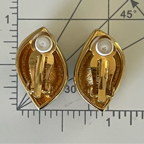 ⚫️ Swarovski SWAN Abstract Blue Topaz Crystal Earrings 18K Gold Plated EVC - Picture 8 of 12